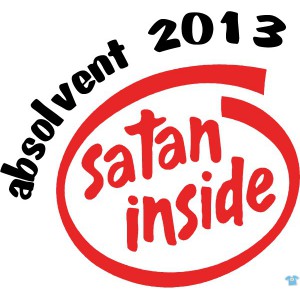 Tričko s motivem Satan inside